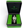 Image 2 : Ladies Stainless Steel & White Enamel Croton Watch in Original Box