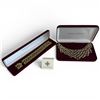 Image 1 : Camrose & Kross JBK Gold Plated Clear and Emerald Crystal Necklace & Bracelet - Original cases with 