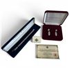 Image 1 : Camrose & Kross JBK Gold Plated Clear  Crystal Waterfall Earrings & Bracelet - Original cases with C
