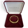 Image 4 : 3 Camrose & Kross JBK Gold & Silver-Tone Hinged Crystal & Faux Pearl Bangle Bracelets - Original Box