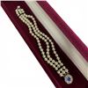 Image 2 : Camrose & Kross JBK Triple Strand Faux Pearl Necklace and Bracelet - In Original Boxes with COAs