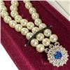 Image 3 : Camrose & Kross JBK Triple Strand Faux Pearl Necklace and Bracelet - In Original Boxes with COAs