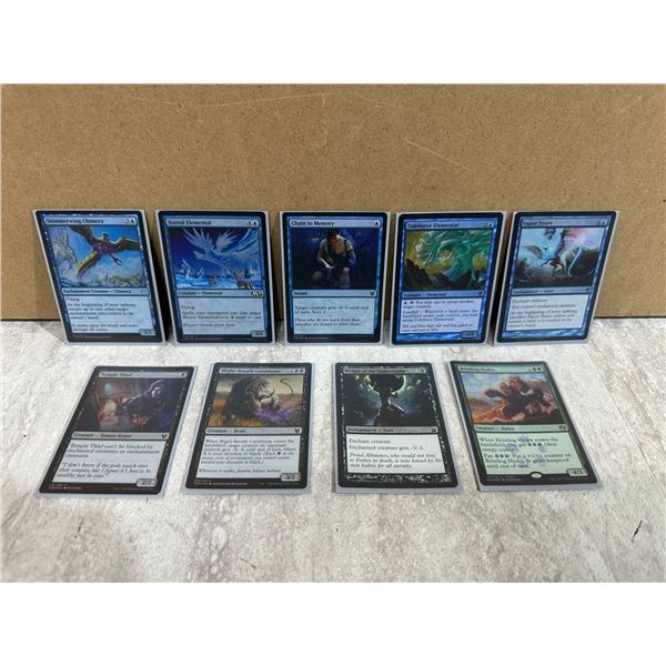 Lot of 9 Vintage  Holographic Vintage Magic The Gathering Cards