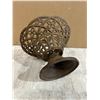 Image 4 : Vintage Lattice Style Cast Iron Bowl / Planter
