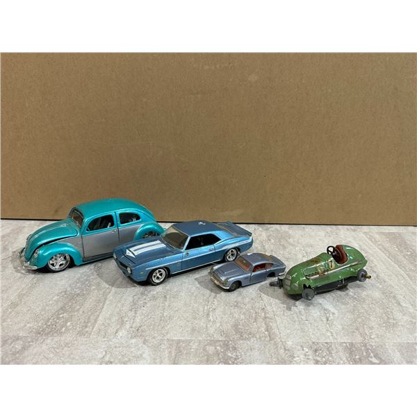 Lot of 4 Vintage Metal Cars