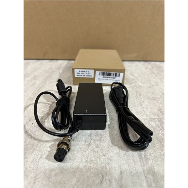 24 Volt 1.5 Amp 36 Watt Power Supply Cord Adapter for Scooters