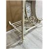 Image 7 : Vintage Style White Wrought Iron Shelf & Mirror