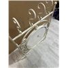 Image 9 : Vintage Style White Wrought Iron Shelf & Mirror