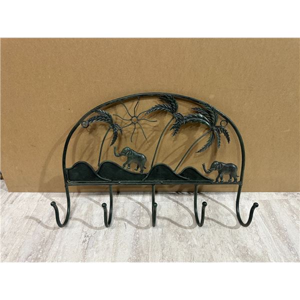 Decorative Wall Mounted Wrought Iron Coat Hanger