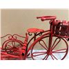 Image 10 : Red Metal Tricycle Garden Décor - Plant Holder