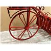 Image 3 : Red Metal Tricycle Garden Décor - Plant Holder