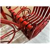 Image 4 : Red Metal Tricycle Garden Décor - Plant Holder