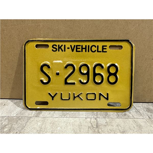 Yukon Ski-Vehicle License Plate