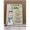 Image 2 : Listen To A Llama Metal Sign