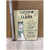 Image 3 : Listen To A Llama Metal Sign