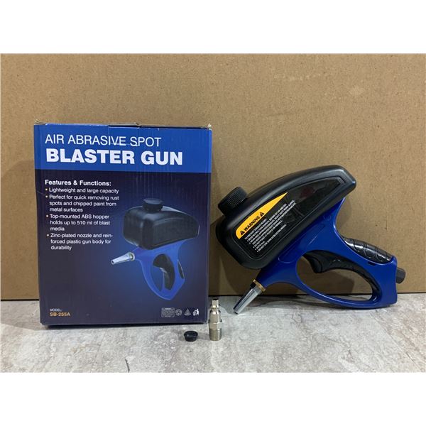 Air Abrasive Spot Blaster Gun Top Mounted ABS Hopper Holds Up To 510ml Blast Media