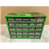 Image 1 : Metal Storage Container with 25 Compartments Filled With Nuts and Bolts And Fastners