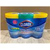 Image 1 : 3 Pack Clorox Disinfecting Wipes 225 Wipes 2 Crisp Lemon Scent 1 Fresh Scent