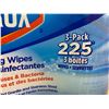 Image 2 : 3 Pack Clorox Disinfecting Wipes 225 Wipes 2 Crisp Lemon Scent 1 Fresh Scent