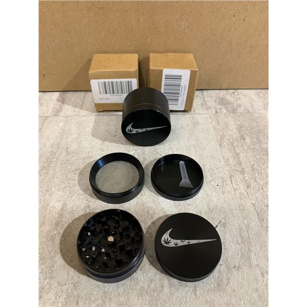 Lot of 2 Herb Grinders Black Colour