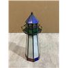 Image 2 : Stained Glass lighthouse Lamp Needs Rewiring