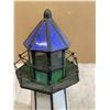 Image 4 : Stained Glass lighthouse Lamp Needs Rewiring