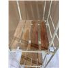 Image 10 : Metal Rack With 5 Wooden Shelves 64in x 12in