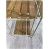 Image 11 : Metal Rack With 5 Wooden Shelves 64in x 12in