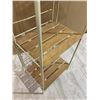 Image 2 : Metal Rack With 5 Wooden Shelves 64in x 12in