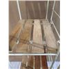 Image 9 : Metal Rack With 5 Wooden Shelves 64in x 12in