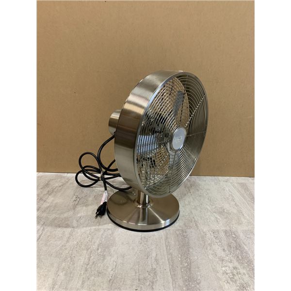Nautica Home Stainless Steel Table Fan - Retro Design