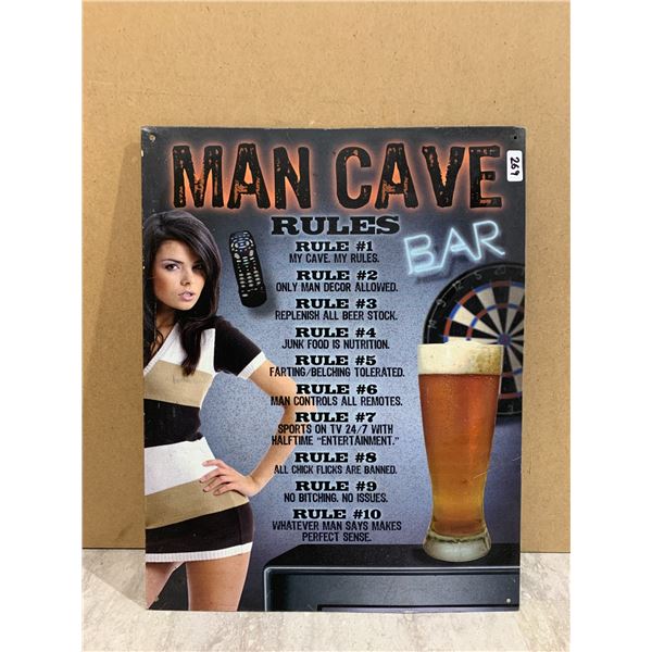 Man Cave Metal Sign