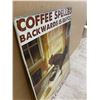 Image 2 : Coffee Spelled Backwards Metal Sign