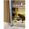 Image 8 : Coffee Spelled Backwards Metal Sign