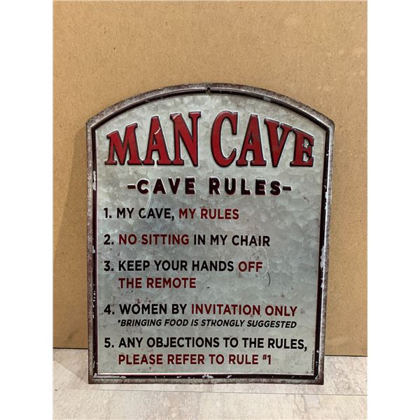 Man Cave Metal Sign