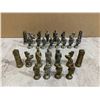 Image 1 : Themed Chess Board Pieces 27 Pcs Non Ferrous