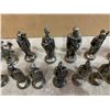 Image 6 : Themed Chess Board Pieces 27 Pcs Non Ferrous