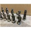 Image 7 : Themed Chess Board Pieces 27 Pcs Non Ferrous