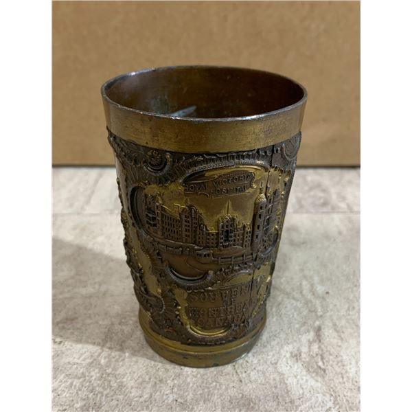Vintage Embossed Cup Early 1900s
