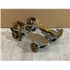 Image 1 : Vintage Dominon Metal Strap-On Roller Skates
