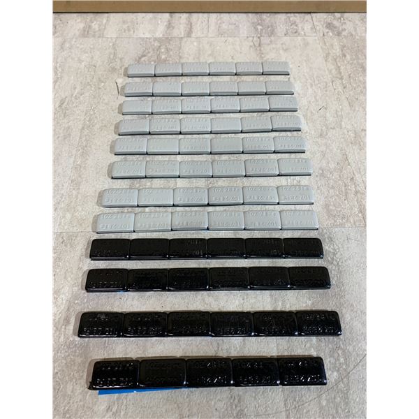 Lot of 12 Strips of Stick-on Lead Weights