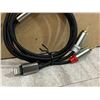 Image 2 : Lot of 2 RCA Cable Compatible With Iphone IOS to RCA Aux Audio Cord