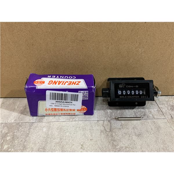D94-56 Digit 0-999999 Pulling Counter Resettable Hand Stroke