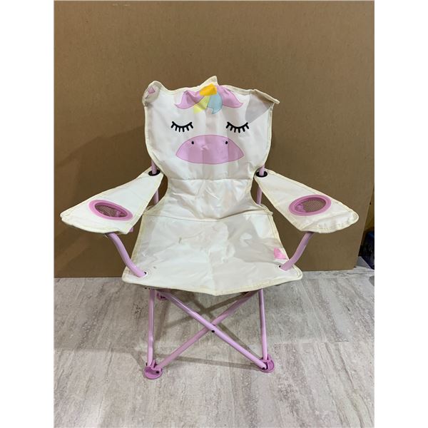 Kids Sparke Unicorn Camping Chair w/ Bag