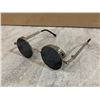 Image 1 : Steampunk Polarized Vintage Circle Goth Sunglasses