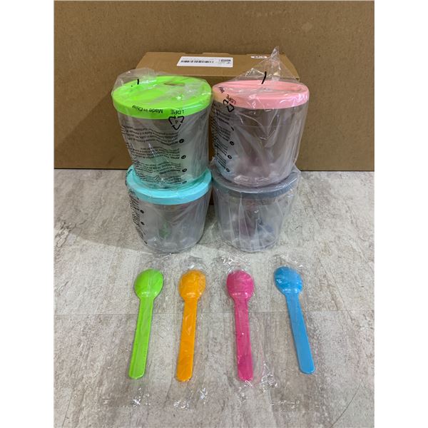 Set of 4 Ice Cream Tubs for Ninja CREAMi NC300