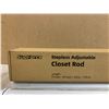 Image 5 : SupForce Stepless Adjustable Closet Rod - 17 - 69 inch