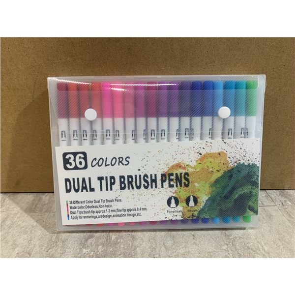 Ztone Dual Brush Marker Set - 36 Colors - Adult Coloring Water Based Pens