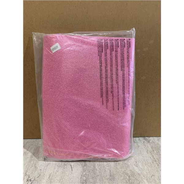6 Pcs - 2mm 1/10 in Thich Adhesive Glitter Foam Sheet - 16 x 24 inch - Light Pink