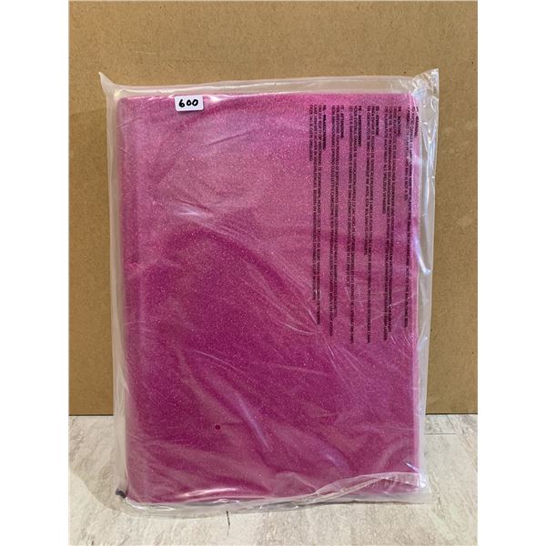 6 Pcs - 2mm 1/10 in Thich Adhesive Glitter Foam Sheet - 16 x 24 inch - Dark Pink